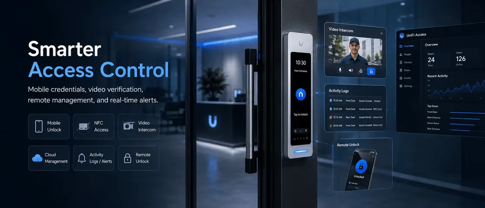 Ubiquiti Access Control Systems: A Modern, Secure Way to Manage Business Entry 3 Ubiquiti Smarter Access Control